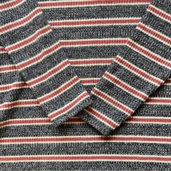 Zara Girl Striped Soft Touch Dress  Long Sleeve Curved Hem Comfy Sz 9, 134cm - Picture 10 of 12